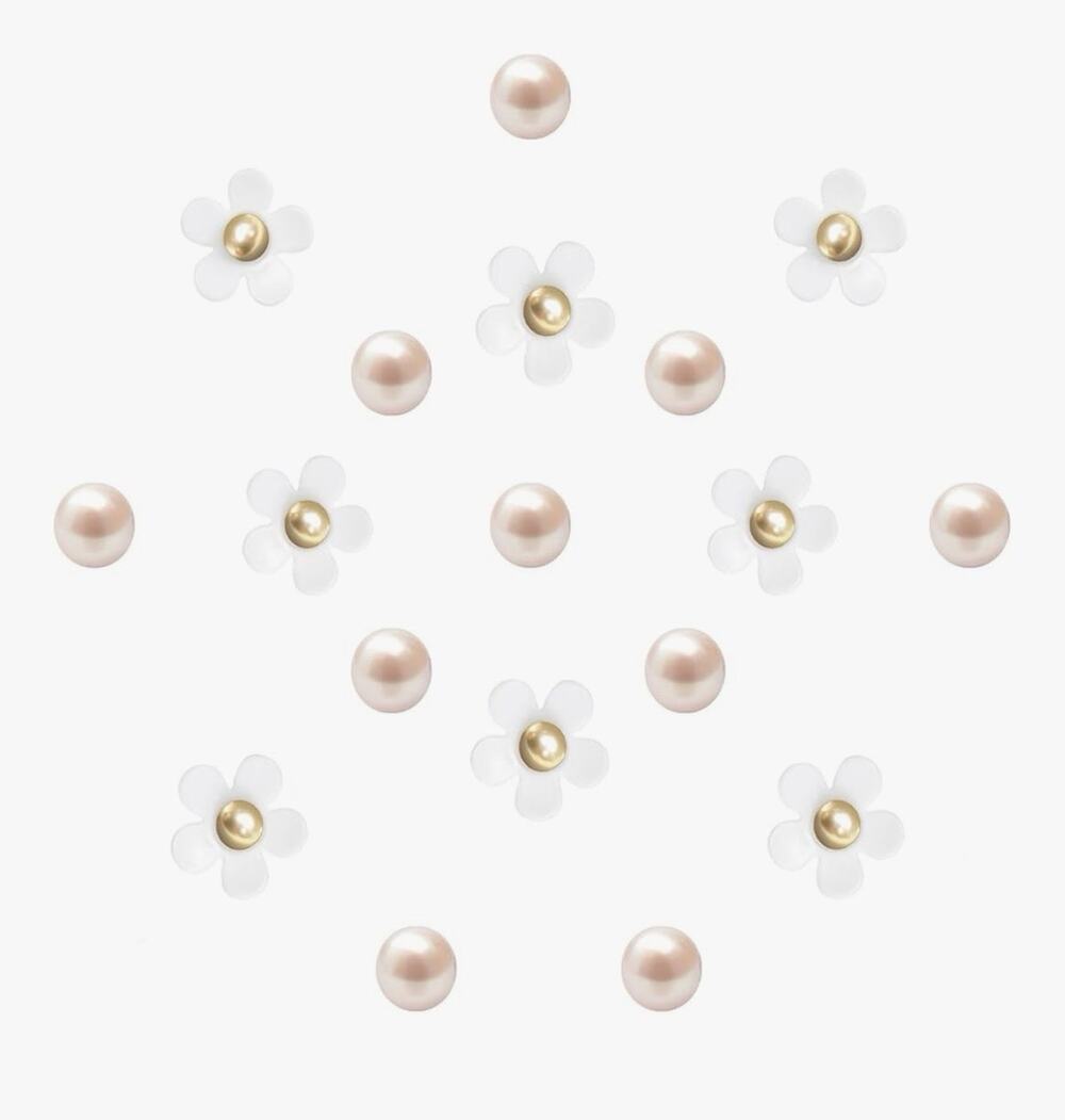 Cute Flower & Pearl Shoe Charms